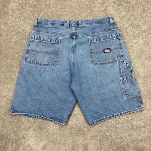 Vintage Y2K Arizona Jean Co. Denim Jean‎ Carpenter Shorts Jorts Size 36